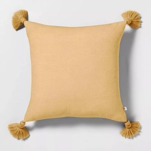 Hearth & hand	Magnolia Throw Pillow with Tassels -
